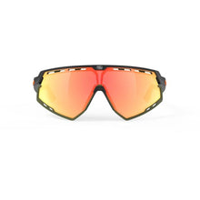 Load image into Gallery viewer, Rudy Project Defender Stripes Black Matte/Black – Multilaser Orange
