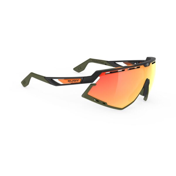 Rudy Project Defender Stripes Black Matte/Black – Multilaser Orange