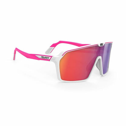 Rudy Project Spinshield White/Pink Fluo Matte – Multilaser Red