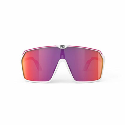 Rudy Project Spinshield White/Pink Fluo Matte – Multilaser Red