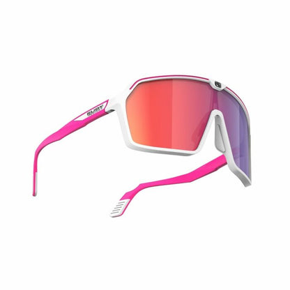 Rudy Project Spinshield White/Pink Fluo Matte – Multilaser Red