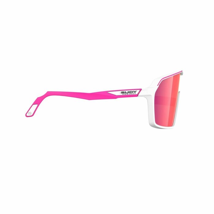 Rudy Project Spinshield White/Pink Fluo Matte – Multilaser Red