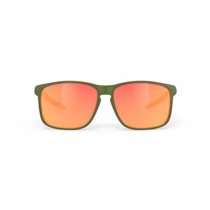 Rudy Project Overlap Olive Metal Matte – Multilaser Orange
