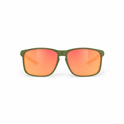 Rudy Project Overlap Olive Metal Matte – Multilaser Orange