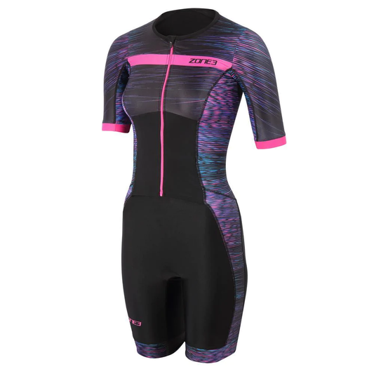 Zone3 Women’s Momentum Short Sleeve Full Zip Trisuit