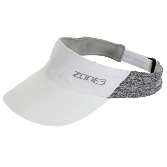 Zone3 Lightweight Race Visor For Training And Racing (White/Charcoal)