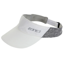 Load image into Gallery viewer, Zone3 Lightweight Race Visor For Training And Racing (White/Charcoal)
