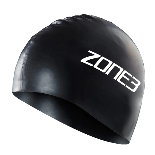 Zone3 Silicone Swim Cap (Black) – 48G