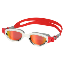Load image into Gallery viewer, Zone3 Venator-X Swim Goggles - Polarized Lens - Silver/White/Red
